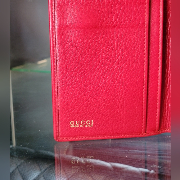 GUCCI HORSESHOE Continental leather wallet Vintage - Picture 5 of 13